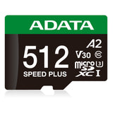 ADATA Speed Plus Memoria Flash 512 GB MicroSDXC 180 MB/s 160 MB/s