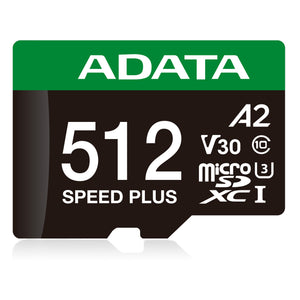 ADATA Speed Plus Memoria Flash 512 GB MicroSDXC 180 MB/s 160 MB/s