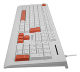 Getttech GGK-ESMWR-02-WH teclado Universal USB Blanco, Tamaño completo (100%), Alámbrico