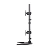 Tripp Lite DDR1527SDC Abrazadera / Soporte de Escritorio Vertical para Doble Pantalla Plana de 15" a 27" Sopor