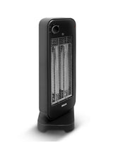 RCA RC-H3C calefactor eléctrico Interior Negro 900 W Calentador de ambiente eléctrico infrarrojo, Fibra de carbono, Piso