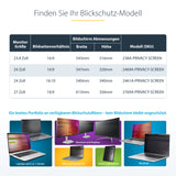 StarTech.com Filtro de Privacidad 16:9 para Monitor de 24" - Colgante - Protector Acrílico de Pantalla - Ángulo de