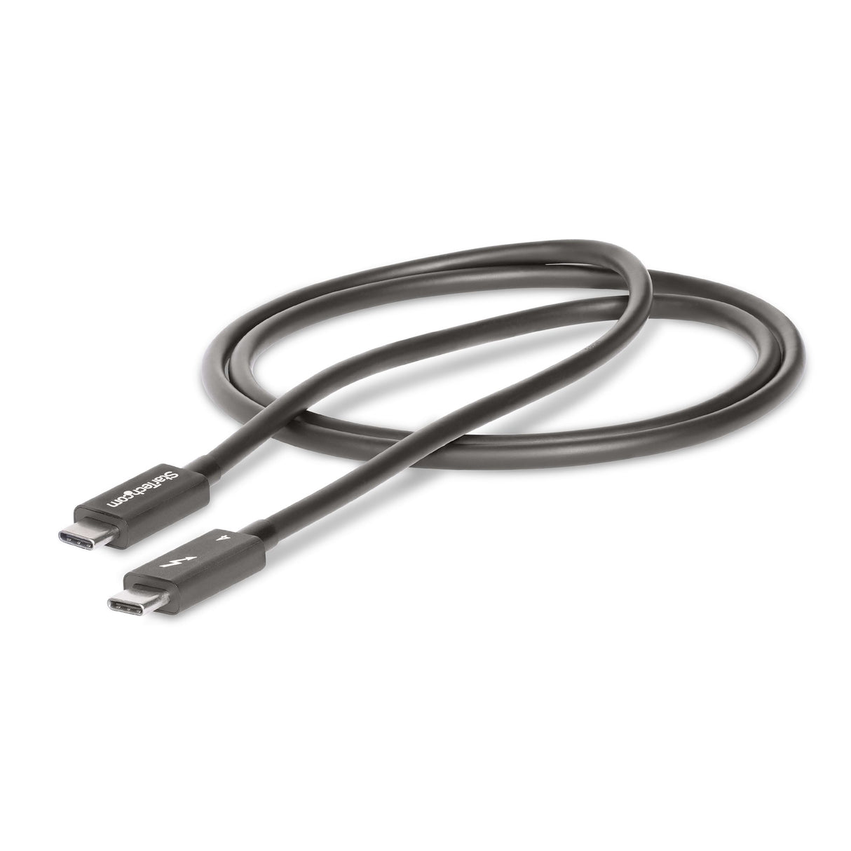 StarTech.com Cable de 1m Thunderbolt 4 - 40Gbps - PD 100W - Vídeo 4K/8K - Cable Thunderbolt 4 con Certificación Intel - Compatible con USB4/Thunderbolt 3/USB 3.2/USB Tipo C/DisplayPort Cable Masculino Masculino 1 m 40 Gbit/s