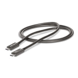 StarTech.com Cable de 1m Thunderbolt 4 - 40Gbps - PD 100W - Vídeo 4K/8K - Cable Thunderbolt 4 con Certificación Intel - Compatible con USB4/Thunderbolt 3/USB 3.2/USB Tipo C/DisplayPort Cable Masculino Masculino 1 m 40 Gbit/s