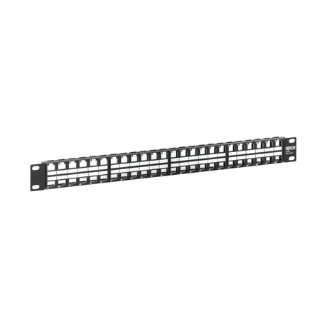 Tripp Lite N062-048-KJ Panel de Conexiones sin Blindaje RJ45 Keystone / Multimedia de 48 Puertos de 1U Para Instalación 