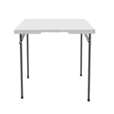 Lifetime 80273 mesa para exterior Negro, Blanco Forma cuadrada