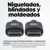Manhattan Cable USB-C a USB-C, 3 m, macho a macho, 480 Mbps (USB 2.0), negro, garantía de por vida, equivalente a USB2CC3M Cable USB 2.0 USB C USB C Macho