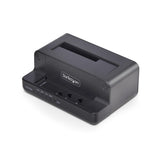 StarTech.com Clonador NVMe M.2 a SATA de 2.5/3.5 - Dock Duplicador Autónomo de 2 Bahías para SSD - Bidireccional NVMe a