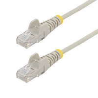 StarTech.com Cable de Red Ethernet CAT6 Delgado sin Enganches Gris de 7m - Cable RJ45 Snagless Slim 28AWG - Alambre de C