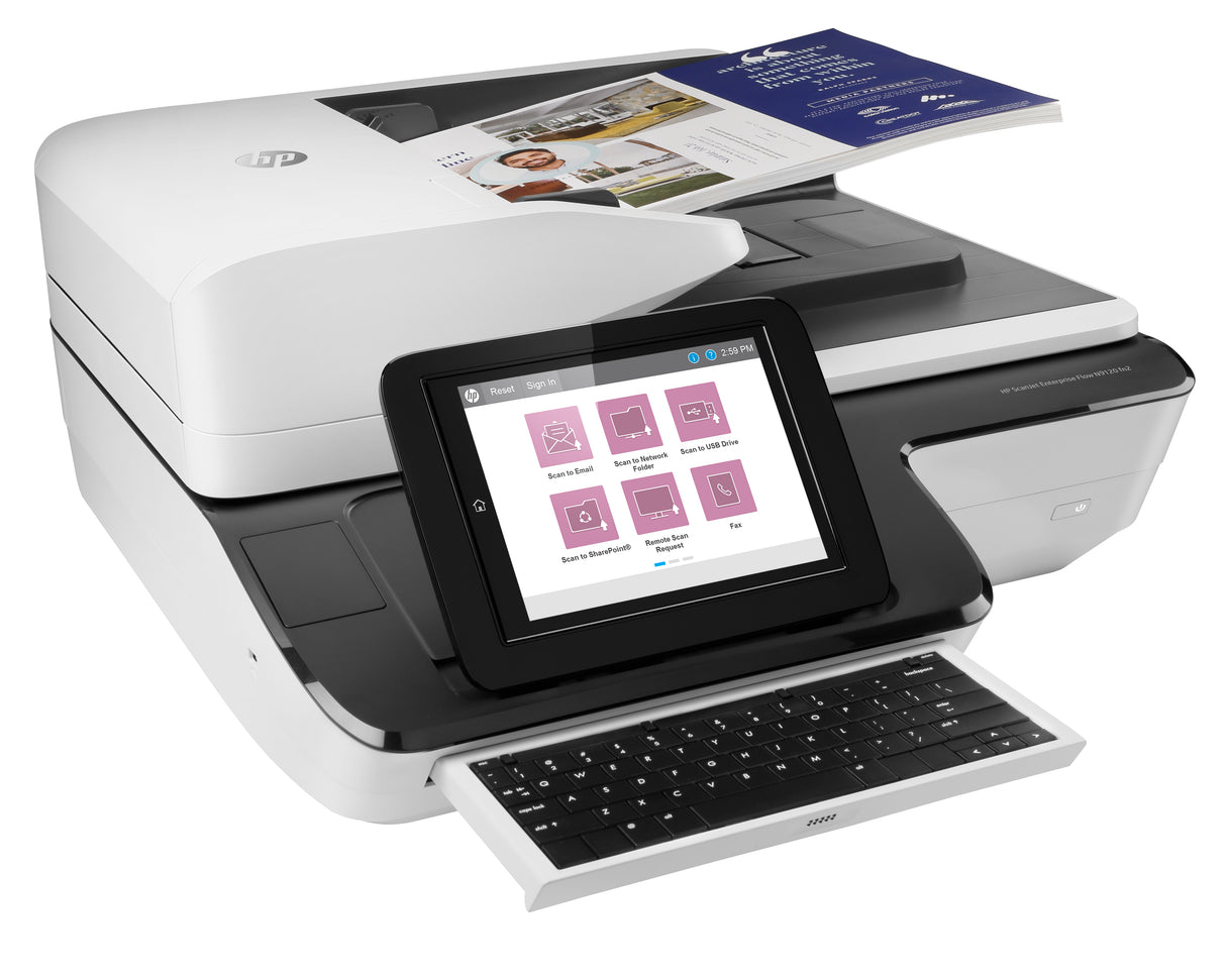 HP ScanJet Enterprise Flow N9120 fn2 Escáner de cama plana 600 x 600 DPI A3 Negro, Blanco, 297 x 432 mm, 120 ppm, 120 ppm