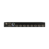 Tripp Lite B042-008 KVM USB/PS2 de 8 Puertos de 1U para instalar en Rack con Menú en Pantalla, Montaje en rack, Negro