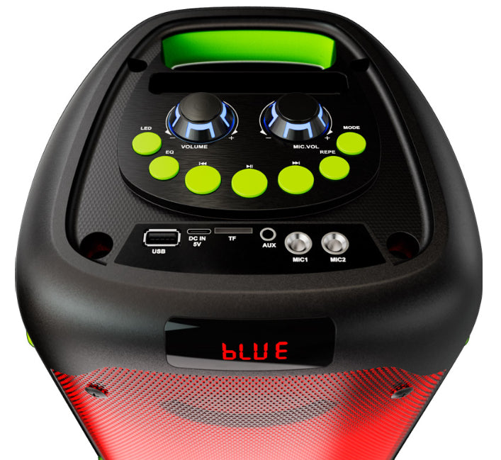 Klip Xtreme KLS-100 altavoz portátil y para fiesta Altavoz de fiesta Negro 80 W, 80 - 15000 Hz, 4 Ohmio, 1200 W