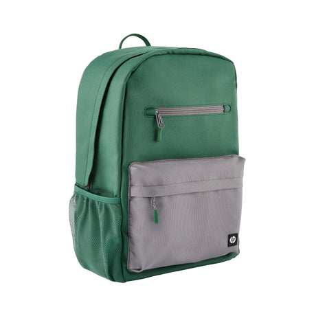 HP Mochila HP Campus verde Laptop Gray; Green 39,6 cm (15.6") Mochila Poliéster, Poliespuma