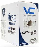 059-484/CMX/WH, Cable CAT5E CMX apto para exteriores, resistente a los rayos UV, 8 conductores, cobre macizo de 24 AWG, 