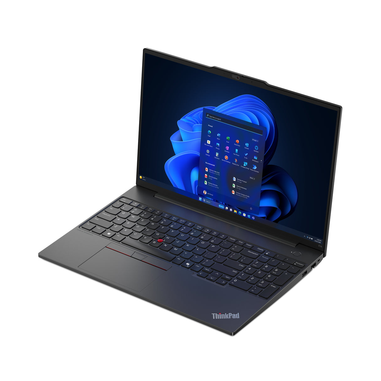 Lenovo ThinkPad E16 Gen 2 (Intel) Laptop Portátil Negro Concha Aluminio