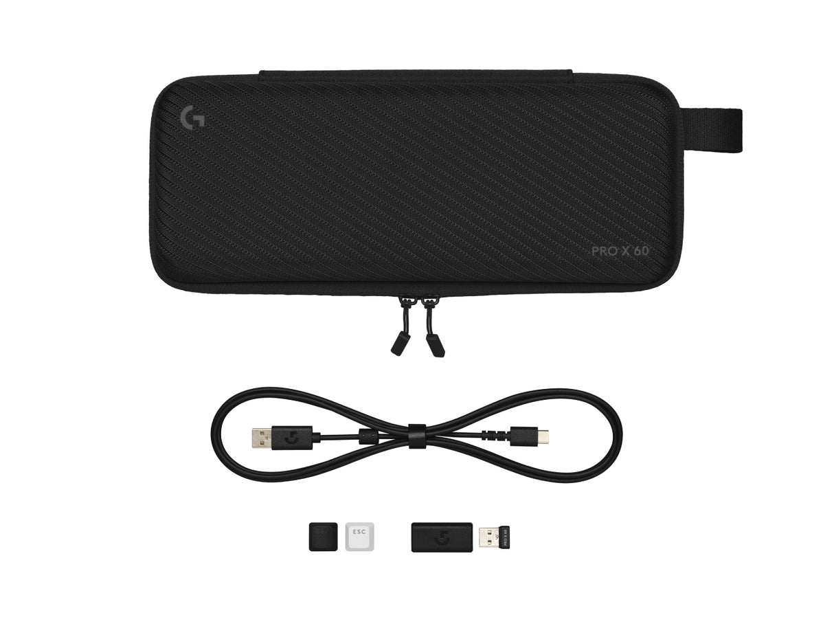 Logitech G PRO X 60, Inalámbrico y alámbrico, RF inalámbrico + bluetooth, Interruptor mecánico