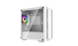 DeepCool CC360 WH ARGB carcasas ordenador ABS, Acero, Vidrio templado Mini Tower PC Blanco