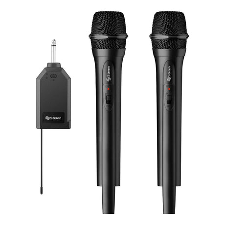 Steren MIC-288R micrófono Negro Micrófono para escenarios y espectáculos, Inalámbrico, 180 - 270 MHz
