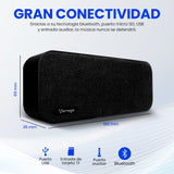 BOCINA VORAGO BLUETOOTH / MSD / USB / 3.5MM TELA NEGRO BSP-150 BK