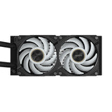 GIGABYTE AORUS WATERFORCE X II 240 Refrigerador de CPU líquido AIO - 2x ventiladores ARGB de 120 mm,