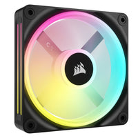 Corsair CUE LINK QX120 RGB Gabinete de la computadora Ventilador 12 cm Negro, Blanco 1 pieza(s), 480 RPM, 2400 RPM