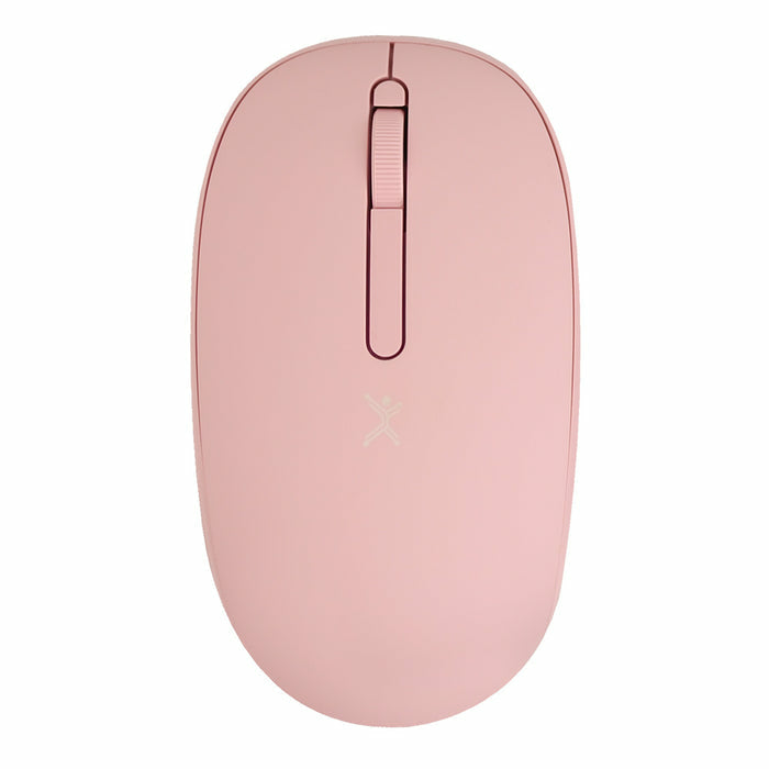 Perfect Choice PC-045182 ratón Universal Ambidiestro RF Wireless + USB Type-C 1000 DPI, Rosa