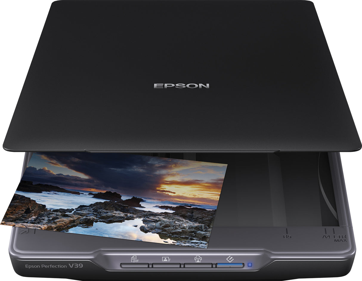 Epson Perfection V39 II Escáner de cama plana 4800 x 4800 DPI A4 Negro, 216 x 297 mm, 48 Bit, 24 Bit