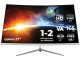 Balam Rush MTX27C monitor de computadora 68.6 cm (27") 1920 x 1080 Pixeles Full HD Blanco