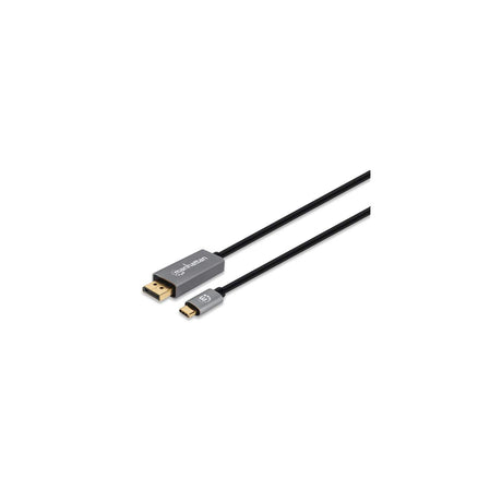 Cable Manhattan Adaptador Usb-C A Displayport-M 8K A 60Hz 3M Color Negro - 354851 FullOffice.com