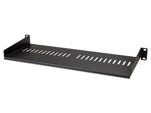 Charola Estante Ventilado de 1U para Gabinete Rack de Servidores de 7", Acero, 19 Pulgadas, Montaje Frontal