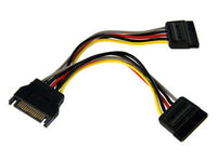 StarTech.com Cable Adaptador Bifurcador Divisor Splitter de Alimentación SATA de 0,15m - 2x Hembra Cable 0,15 m SATA de 15 pines 2 x SATA de 15 pines Macho