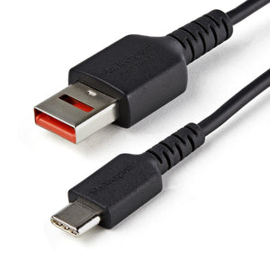 StarTech.com Cable de 1m Adaptador Bloqueador USB de Datos – Adaptador USB a USB-C de Carga Segura – USB Tipo C Solo de 
