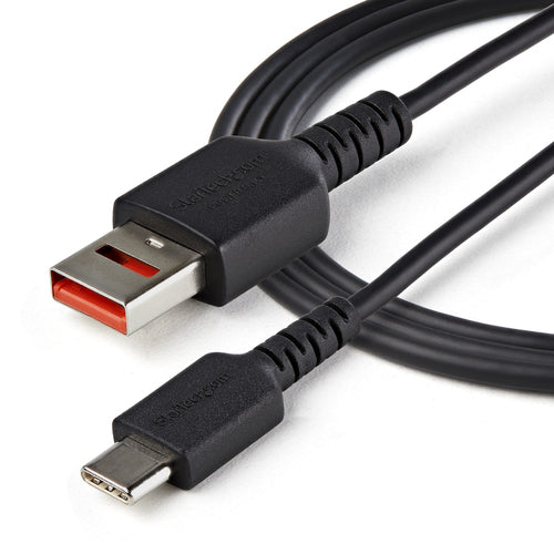 StarTech.com Cable de 1m Adaptador Bloqueador USB de Datos – Adaptador USB a USB-C de Carga Segura – USB Tipo C Solo de 