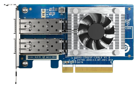 QNAP QXG-25G2SF-CX6 tarjetas de red Alámbrico PCI Express Fibra 2