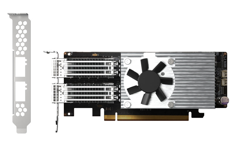 QNAP QXG-100G2SF-E810 tarjetas de red Alámbrico PCI Express Fibra 2