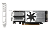 QNAP QXG-100G2SF-E810 tarjetas de red Alámbrico PCI Express Fibra 2