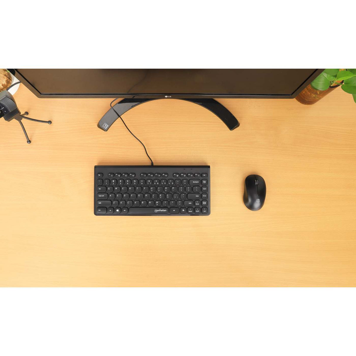 Manhattan 180702 Teclado Oficina Alámbrico USB Interruptor de membrana