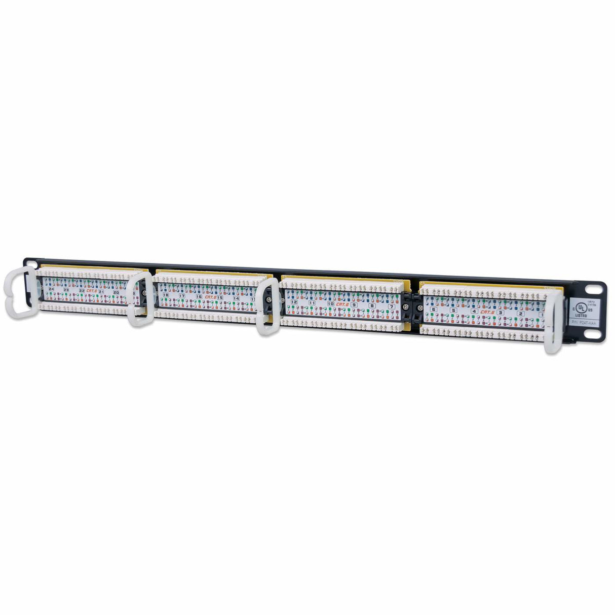 Intellinet Panneau de brassage Cat6, UTP, 24 ports, 1U, noir paneles de parcheo Ethernet rápido, Gigabit Ethernet 24 RJ-45 U/UTP (UTP)