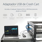 StarTech.com Adaptador Crash Cart USB con Transferencia de Ficheros y Captura de Vídeo Interruptores KVM 1 USB Full HD