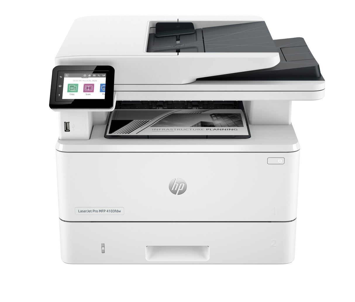 HP LaserJet Pro MFP 4103fdw Printer Impresora Multifunción Laser WiFi Blanco