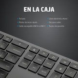 HP Teclado inalámbrico 975 de modo dual, Tamaño completo (100%), RF inalámbrico + bluetooth, Negro