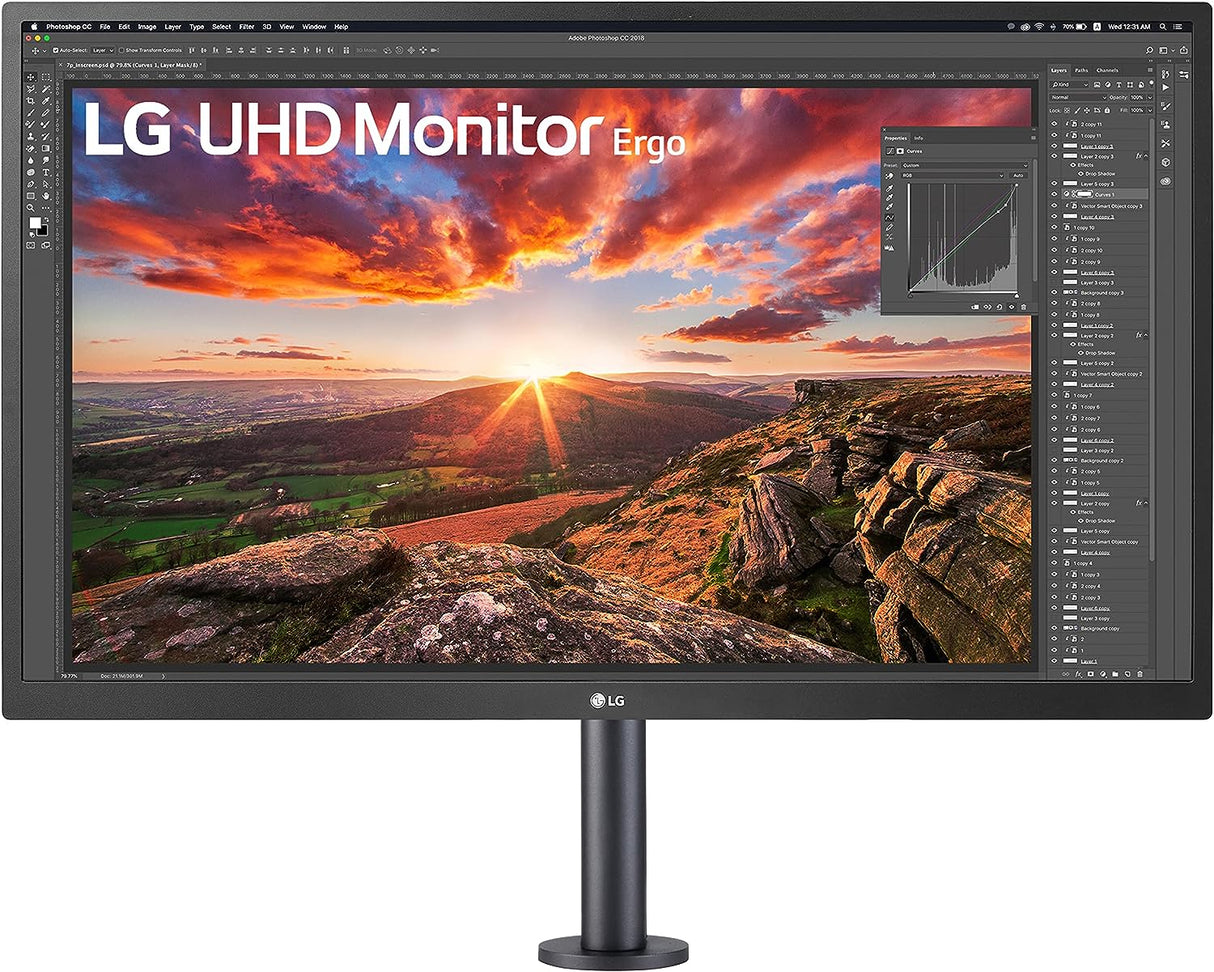 Monitor Flexible LG IPS UHD 4K LED 27", 4K Ultra HD, Resolución 3840 X 2160, FreeSync, HDMI, Negro - 27UK580