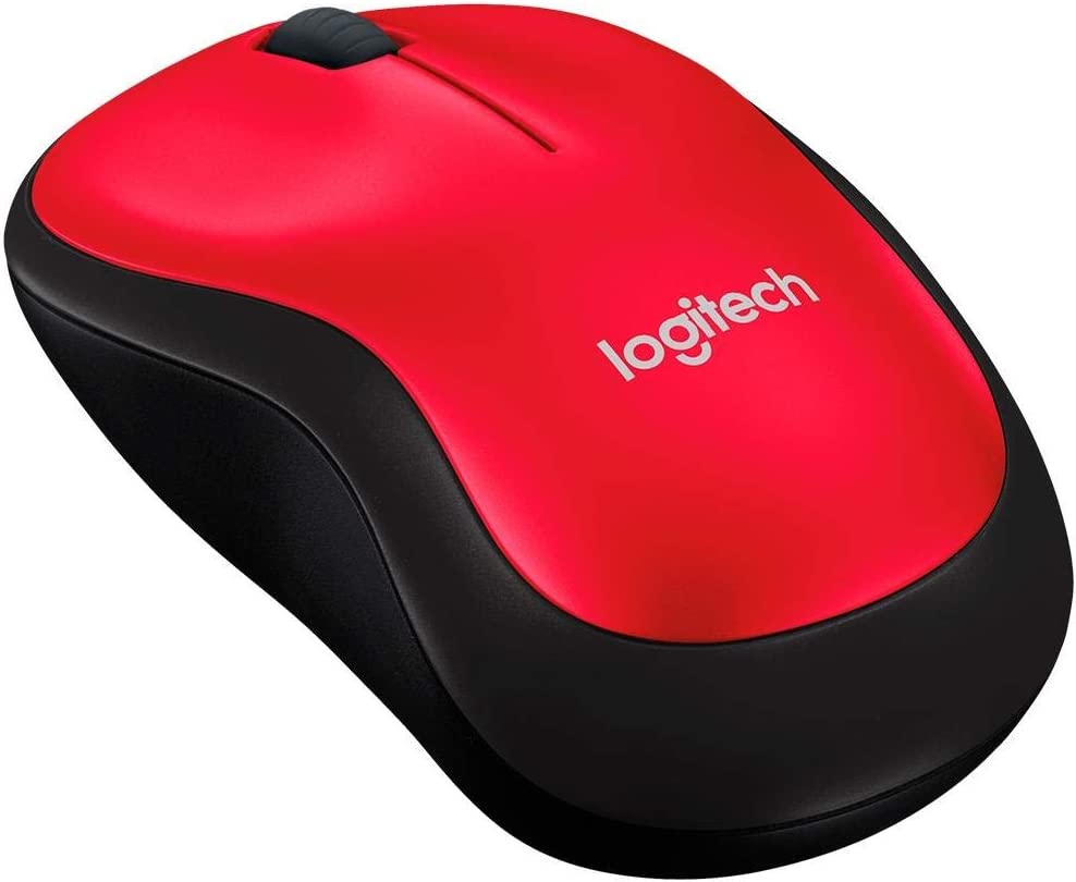Mouse Inalámbrico Logitech M185 Rojo - 910-003635 FullOffice.com