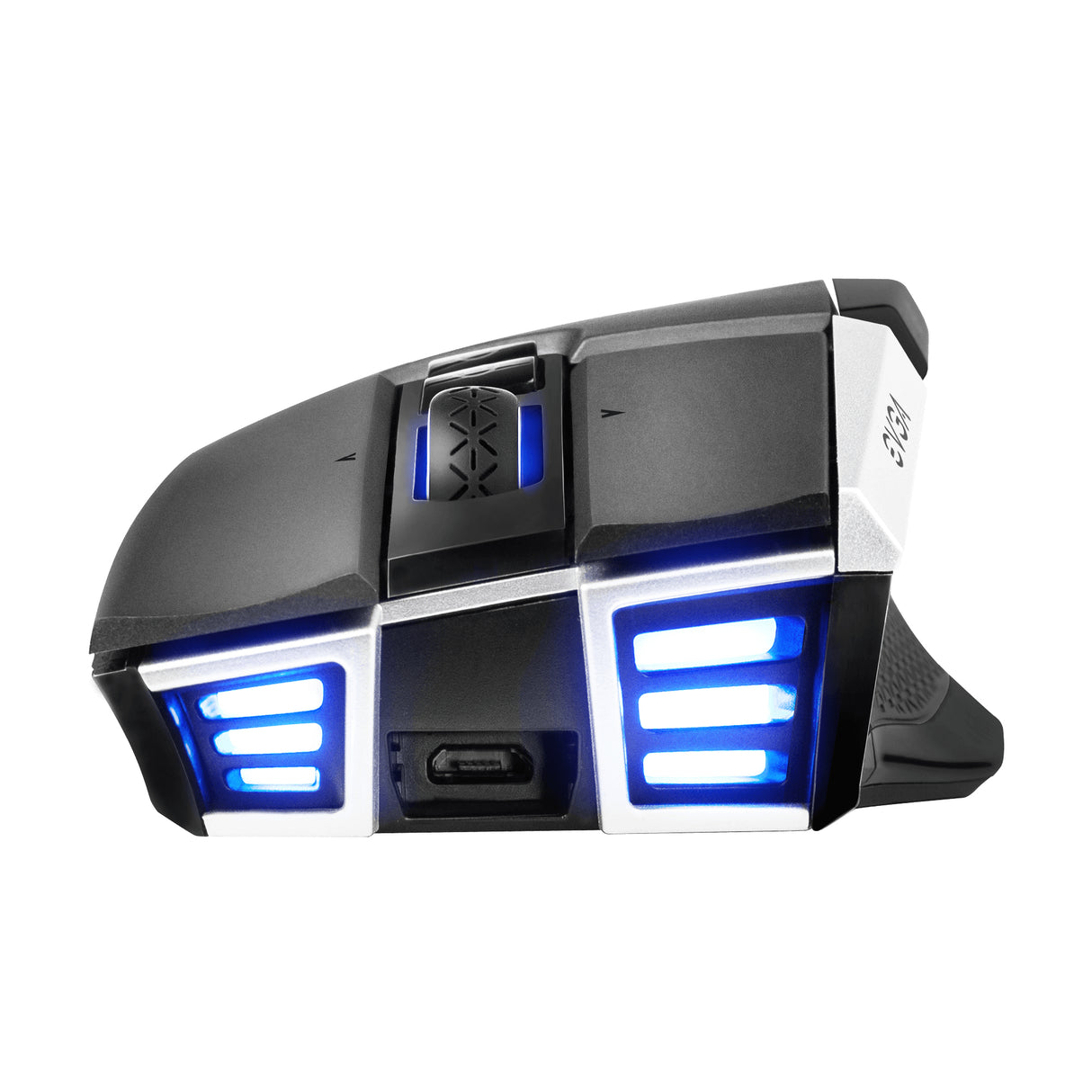 EVGA X20 ratón Juego Diestro RF Wireless + Bluetooth + USB Type-A Óptico 16000 DPI, Gris