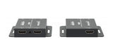 Manhattan Kit extensor HDMI 4K por Ethernet, extiende 4K@30 Hz hasta 40 m o 1080p@60 Hz hasta 70 m mediante cable Cat6, transmisor y receptor, aliment