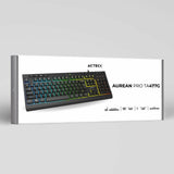 Acteck Aurean Pro TA477G teclado Universal USB Negro, Tamaño completo (100%), Alámbrico, Interruptor de membrana