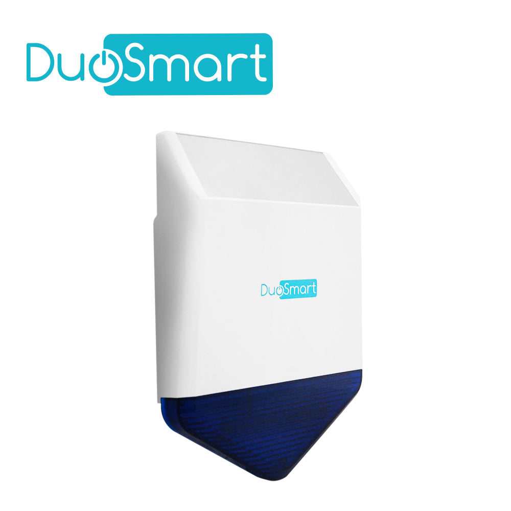 DuoSmart CSIREN1 sirena Sirena inalámbrica Interior / exterior Azul, Blanco, Reemplazo de batería