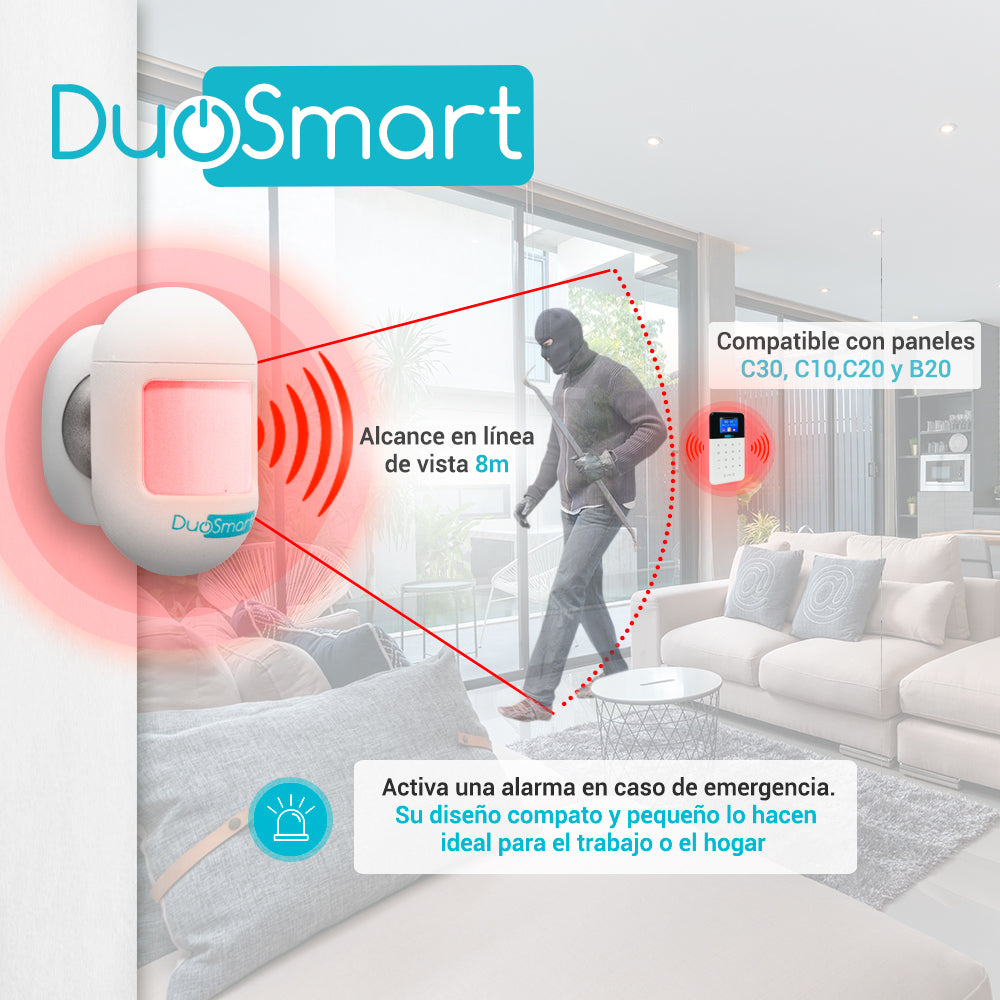 DuoSmart CPIR1 detector de movimiento Sensor infrarrojo pasivo (PIR) Inalámbrico Techo/pared Blanco, CR2450
