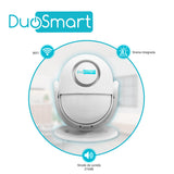 DuoSmart C10 detector de movimiento Sensor infrarrojo pasivo (PIR) Inalámbrico Techo/pared Blanco, 110°, 120 Db
