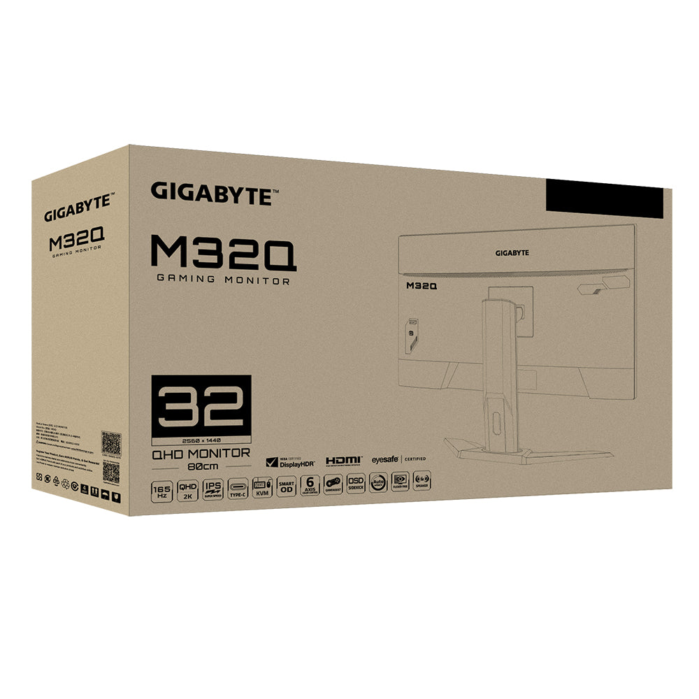 GIGABYTE M32Q Monitor 80 cm (31.5") 2560 x 1440 Pixeles Quad HD LED Negro